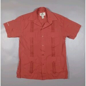 Beerito Shirt‎ Mens S Orange Short Sleeve Button Up Oskar Blues Brewery